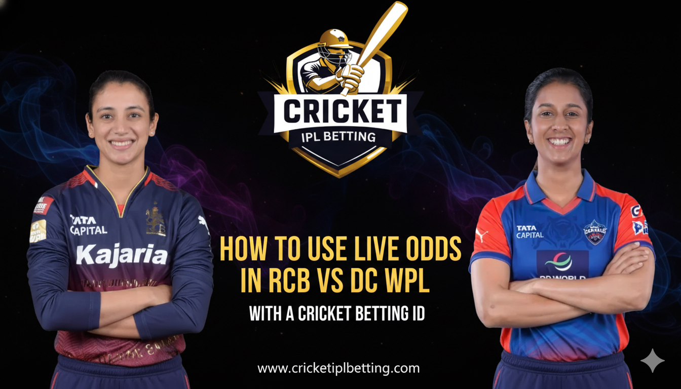 Read more about the article How to Use Live Odds in RCB vs DC WPL with a Cricket Betting ID