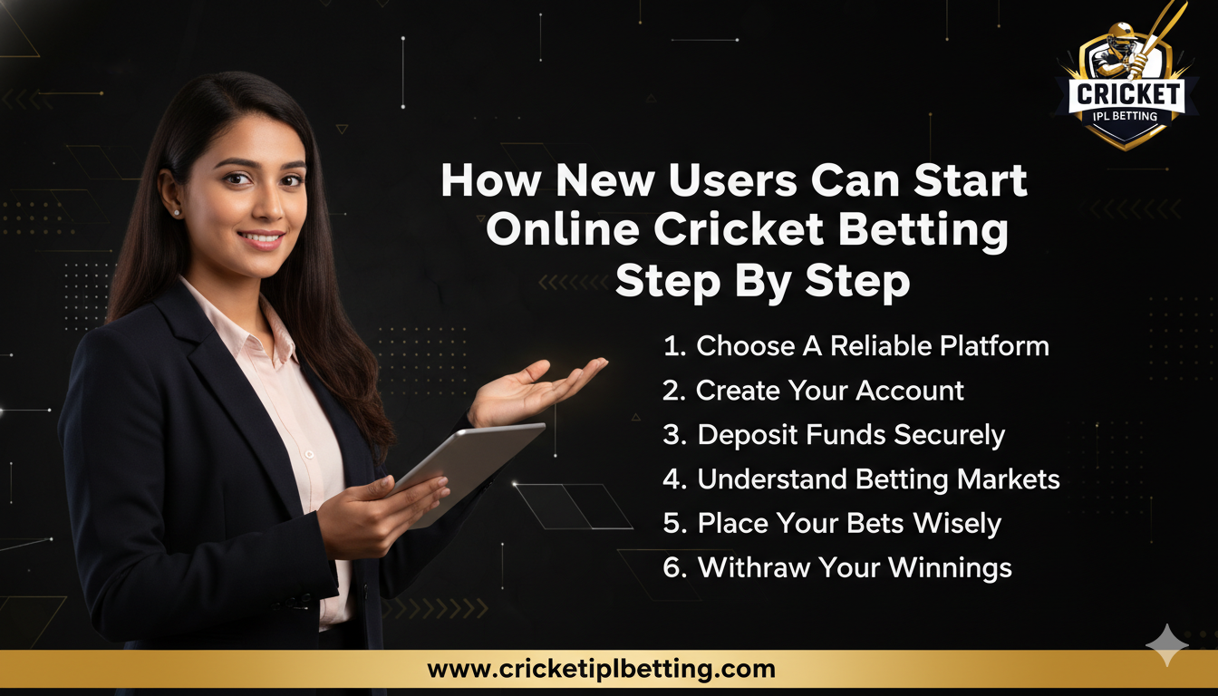 Read more about the article How New Users Can Start Online Cricket Betting Step by Step