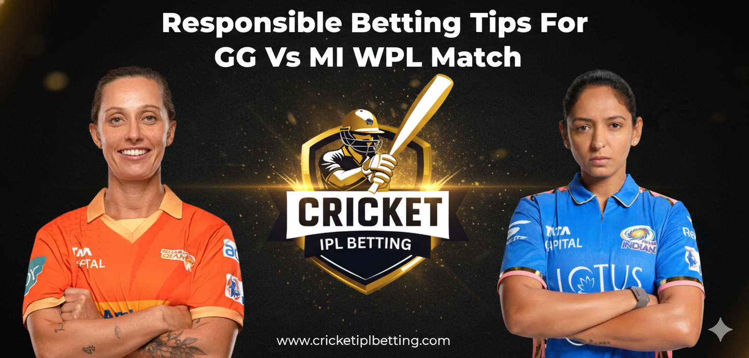 Read more about the article Responsible Betting Tips for GG vs MI WPL Match