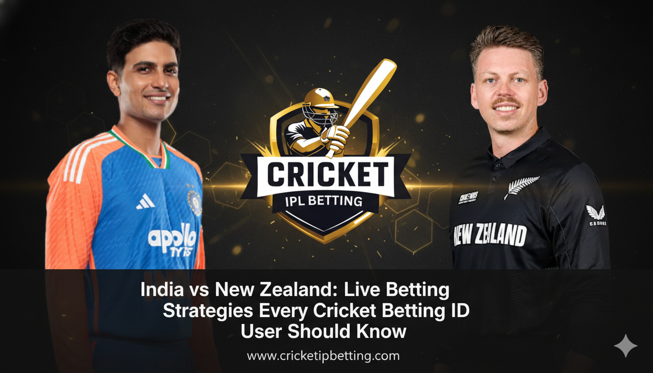 Read more about the article India vs New Zealand: Live Betting Strategies Every Cricket Betting ID User Should Know