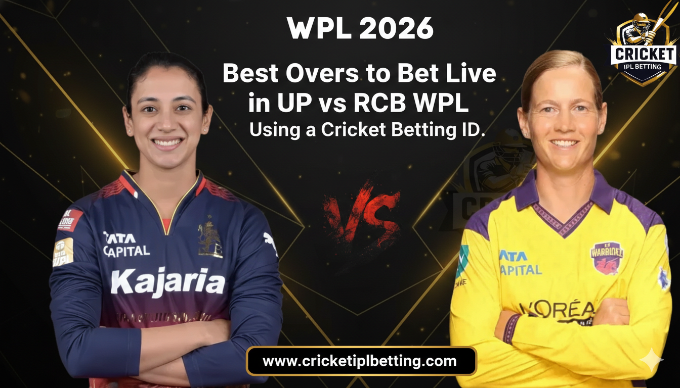 Read more about the article Best Overs to Bet Live in UP vs RCB WPL Using a Cricket Betting ID