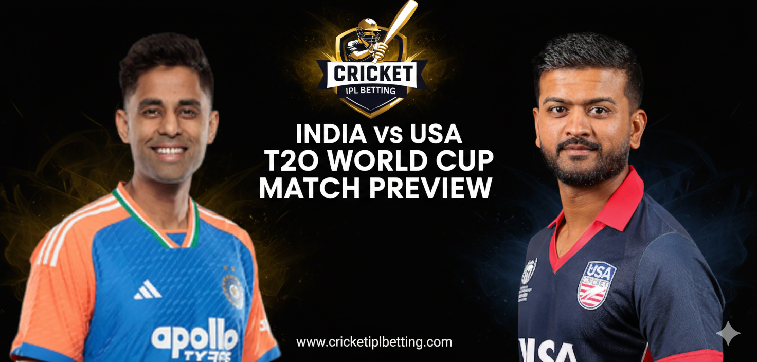 Read more about the article India vs USA T20 World Cup Match Preview Using a Cricket Betting ID