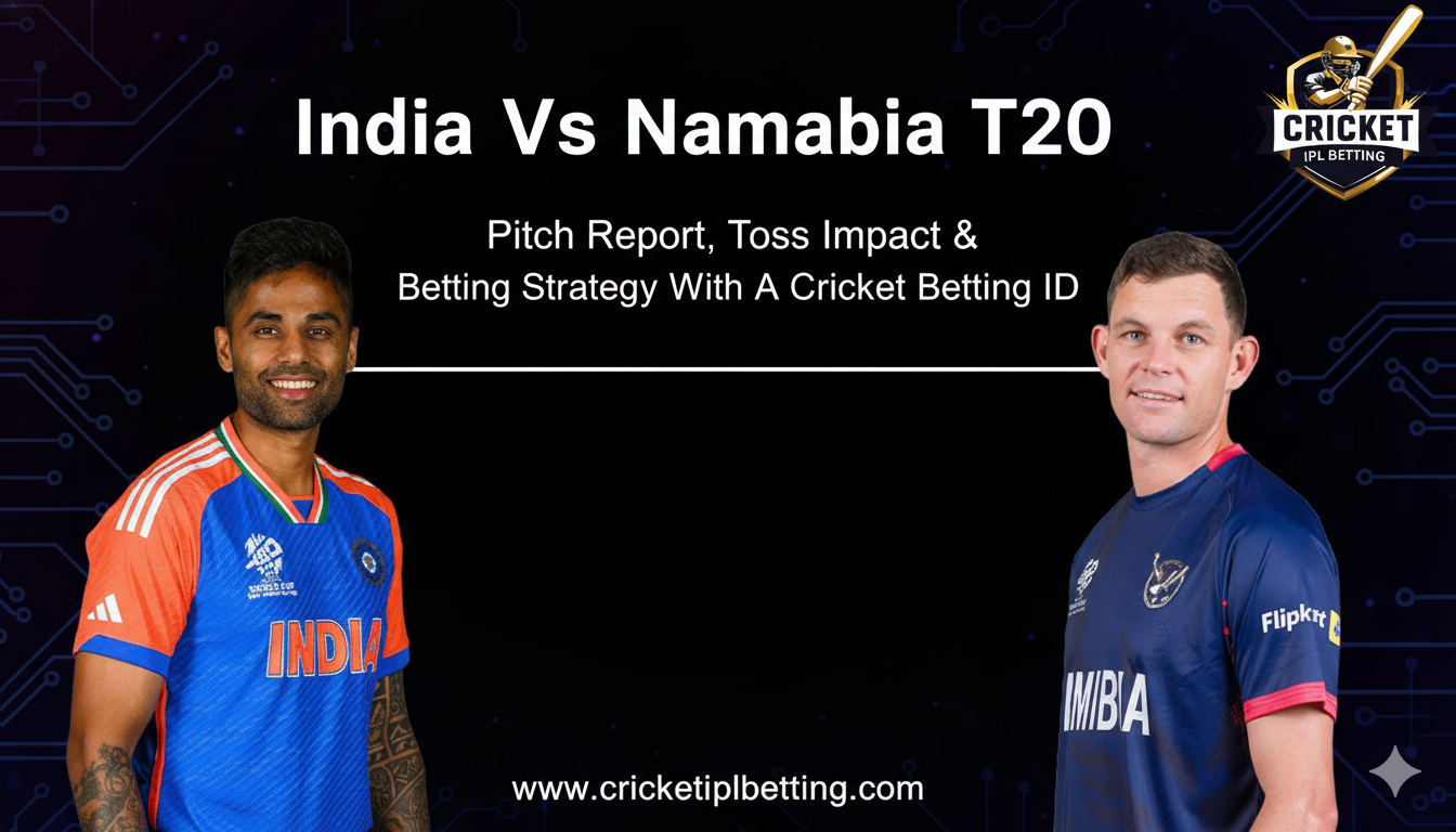 Read more about the article India vs Namibia T20 Pitch Report, Toss Impact & Betting Strategy with a Cricket Betting ID